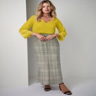 Stretch Knit Maxi Skirt image number null