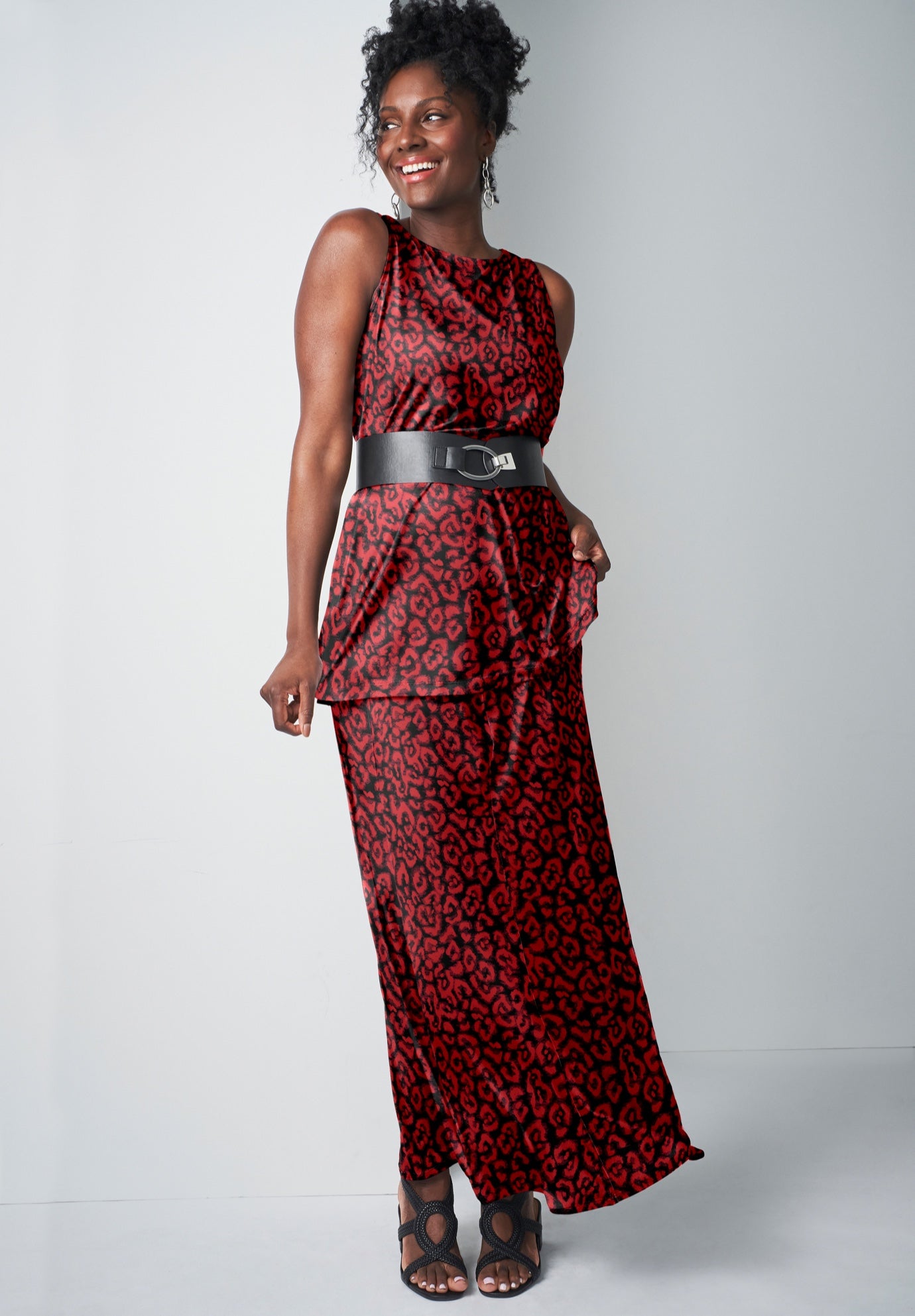 Stretch Knit Maxi Skirt image number 0