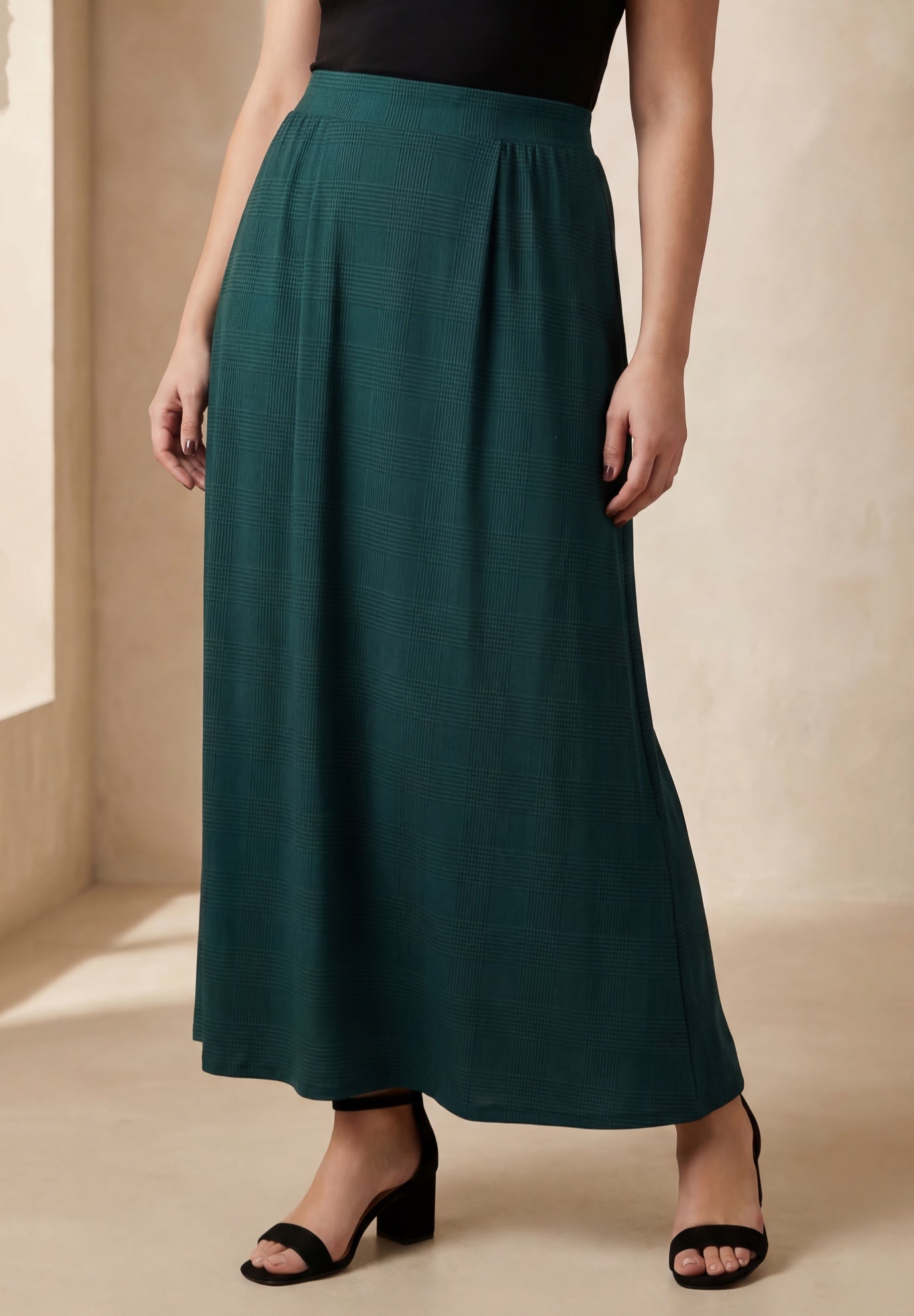 Stretch Knit Maxi Skirt image number 0