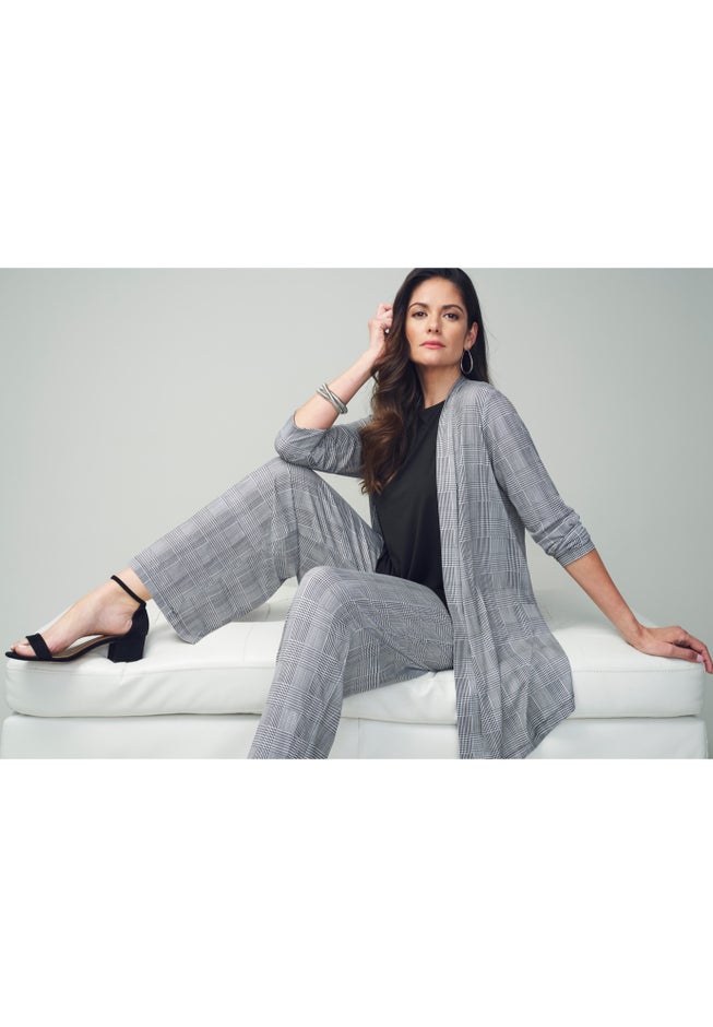 Stretch Knit Wide Leg Pant image number 2