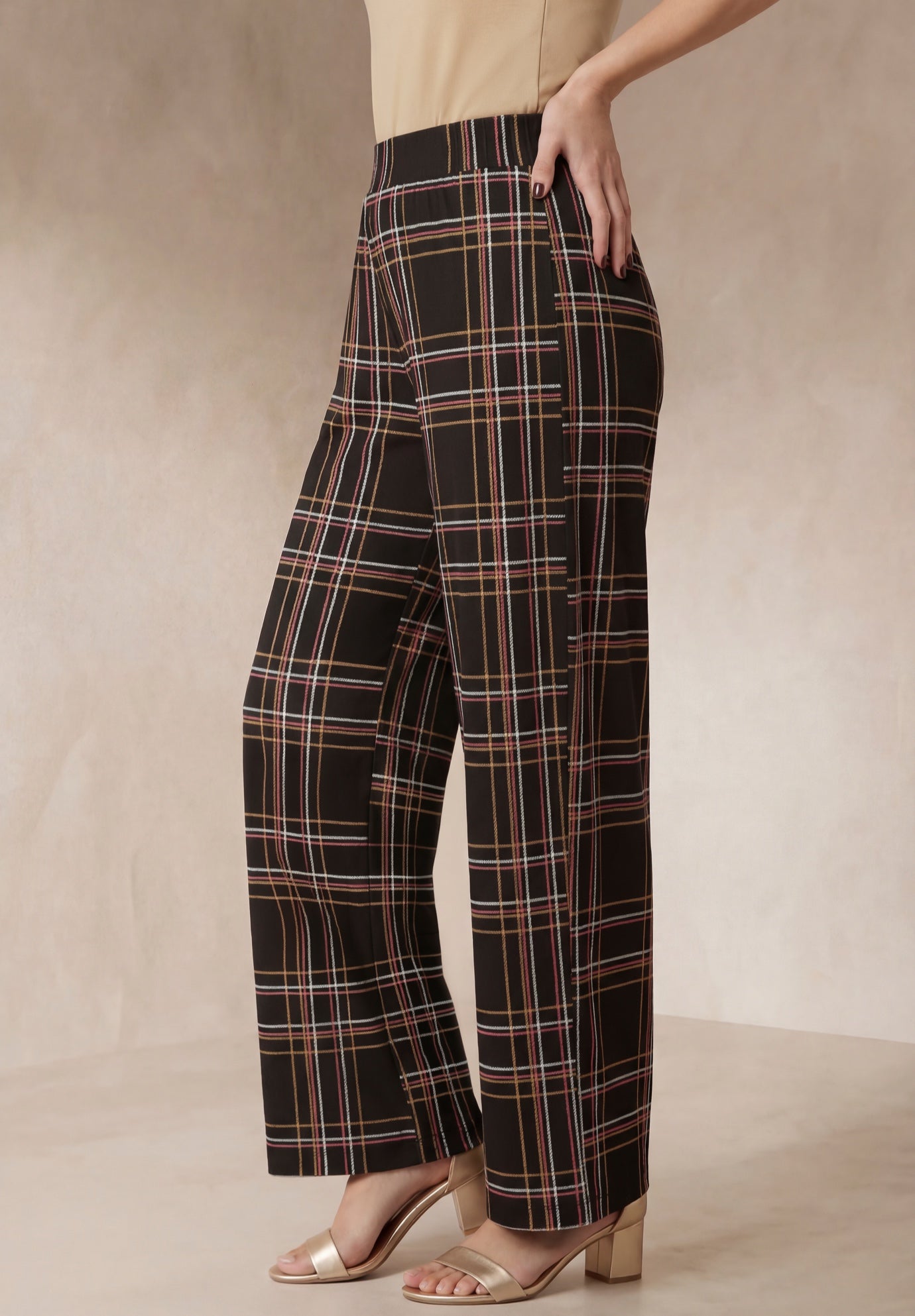 Stretch Knit Wide Leg Pant image number 2