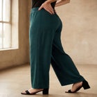 Stretch Knit Wide Leg Pant image number null