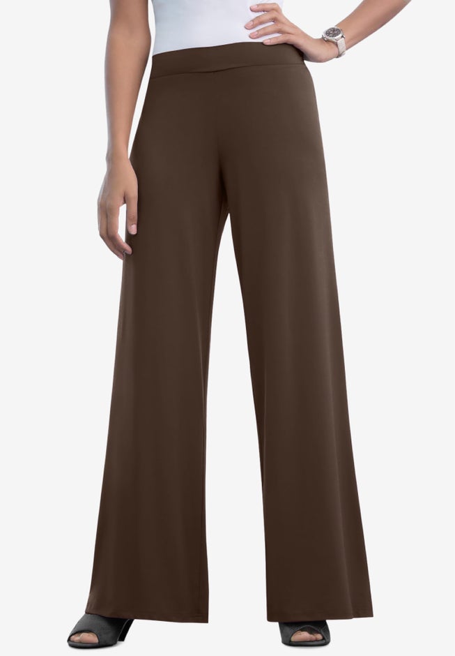Stretch Knit Wide Leg Pant image number 0