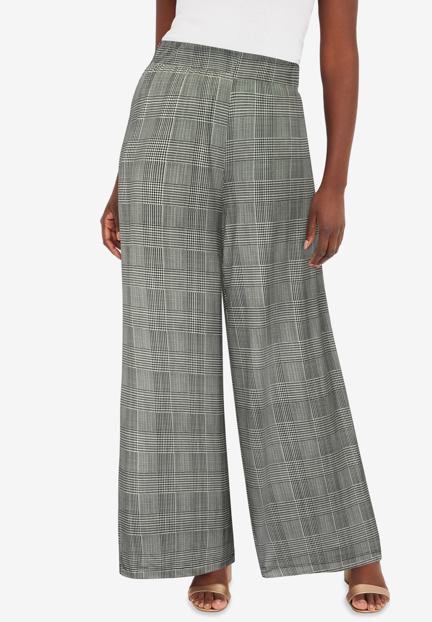 Stretch Knit Wide Leg Pant image number 0