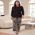 Stretch Knit Wide Leg Pant image number 0
