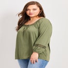 Crochet Trim Top image number null