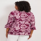 Tiered Ruffle Sleeve Top image number 1