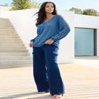 Lace Trim and Appliquéd Tee image number null