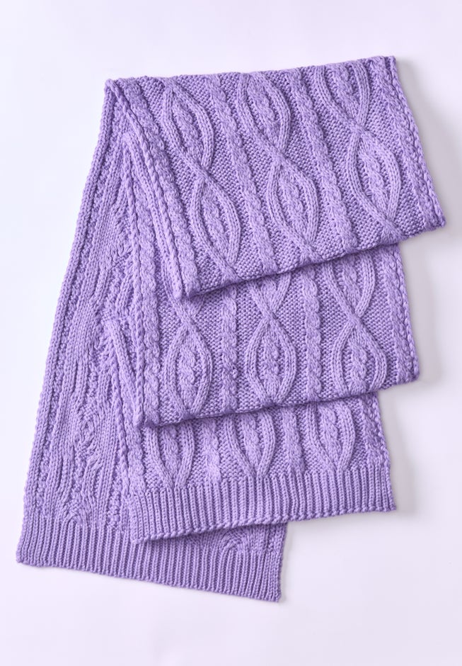 Cable Knit Scarf image number 1