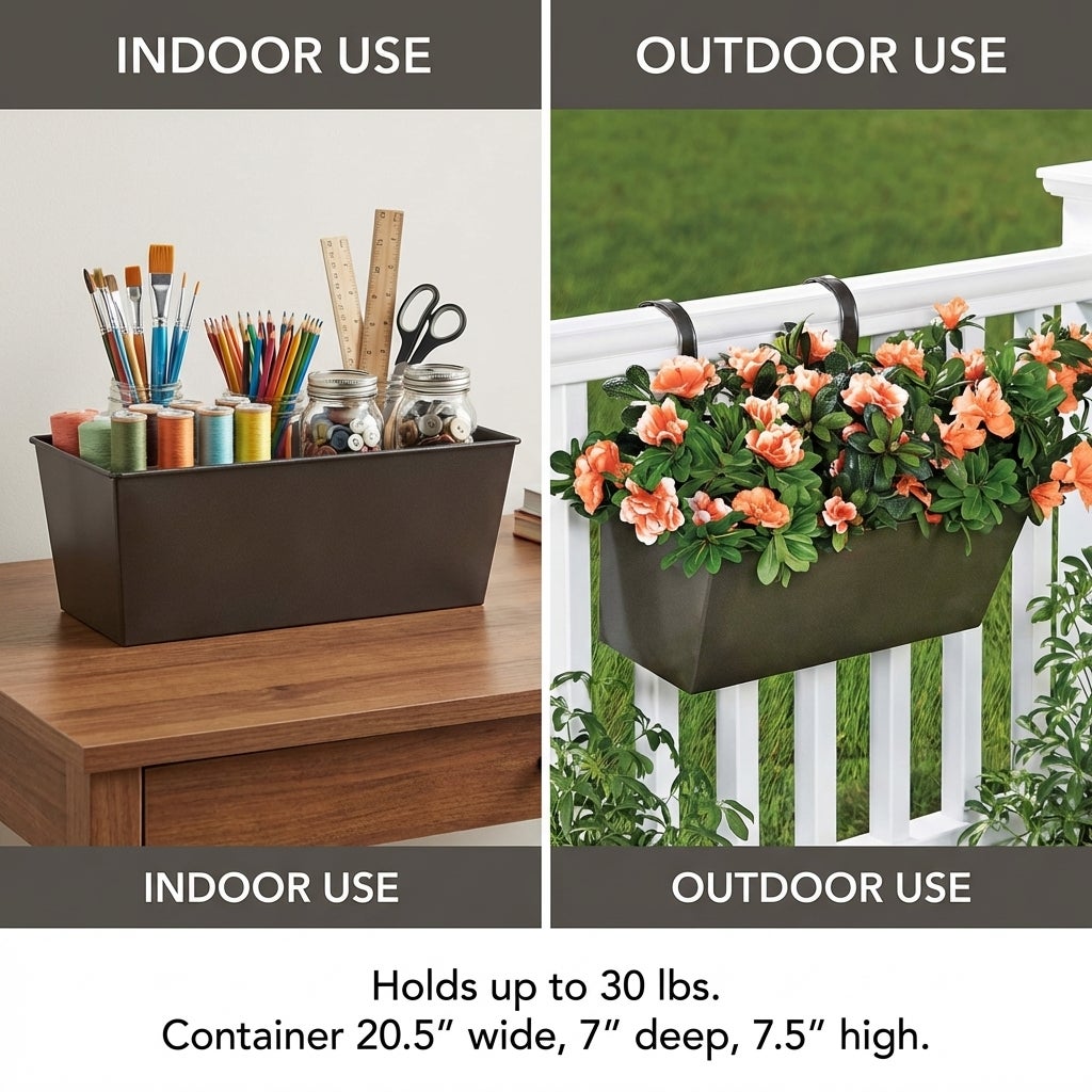 Rectangular Hanging Planter image number 2