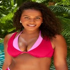 Underwire Shimmer Peekaboo Bikini Top image number null