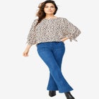 3/4 Tie-Sleeve Blouse image number null