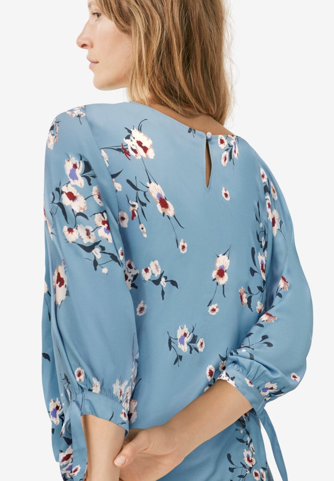 3/4 Tie-Sleeve Blouse image number 1