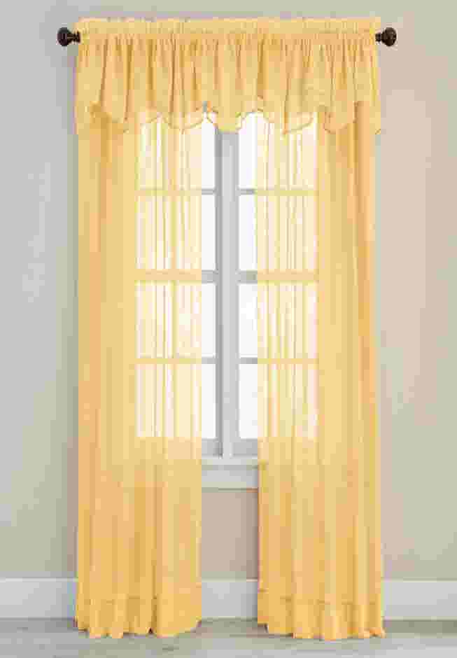 BH Studio Sheer Voile Layered Valance image number 0