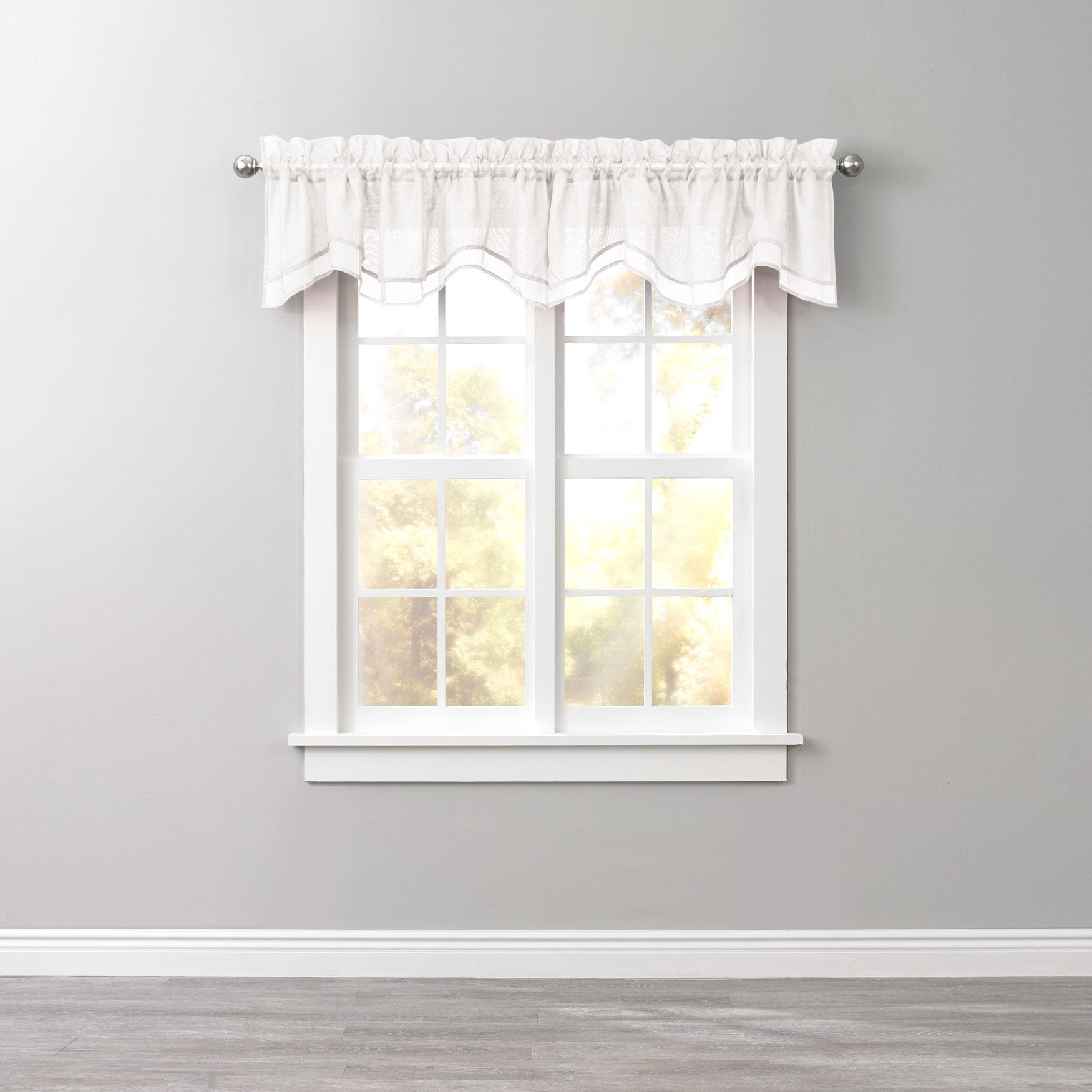 BH Studio Sheer Voile Layered Valance image number 0