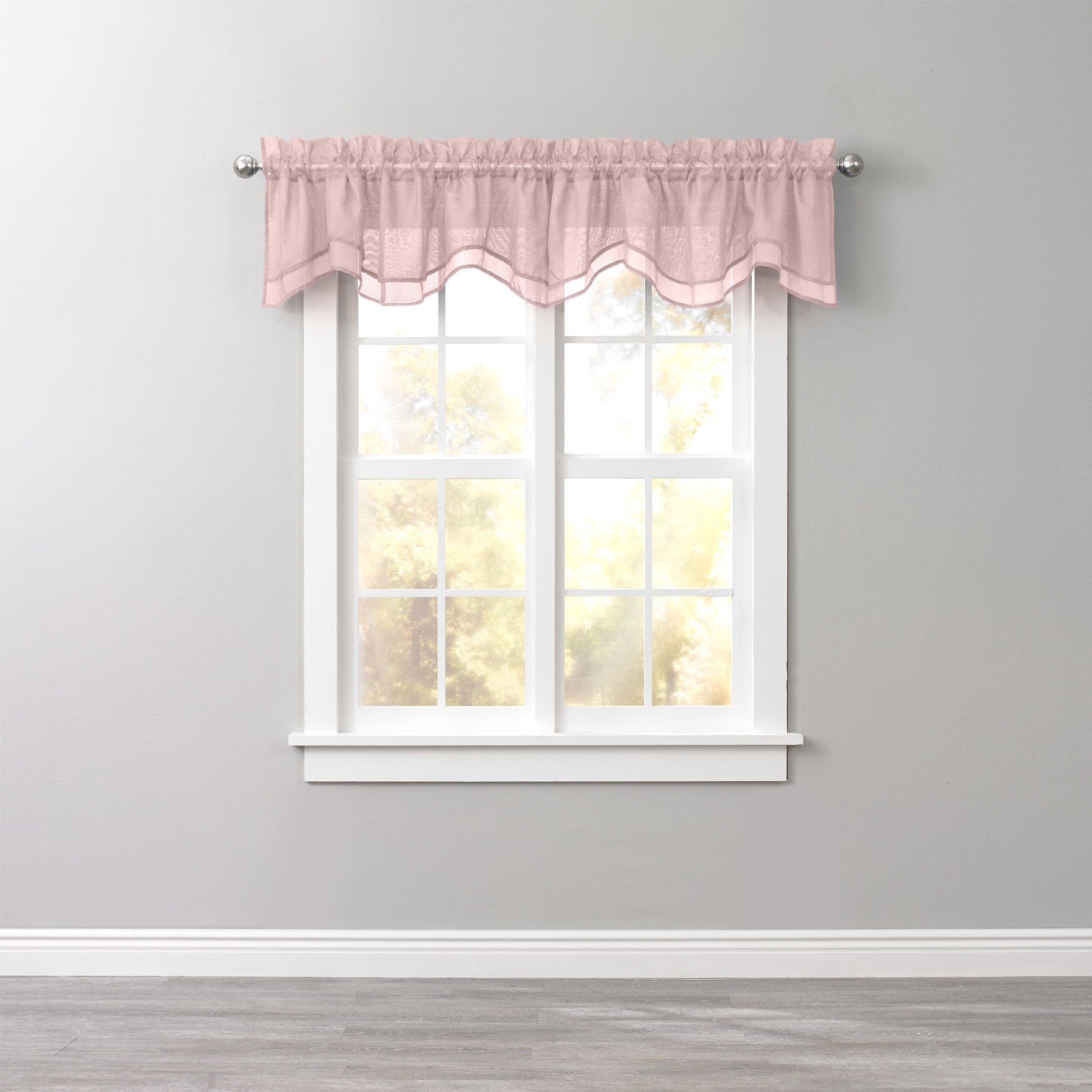 BH Studio Sheer Voile Layered Valance image number 0