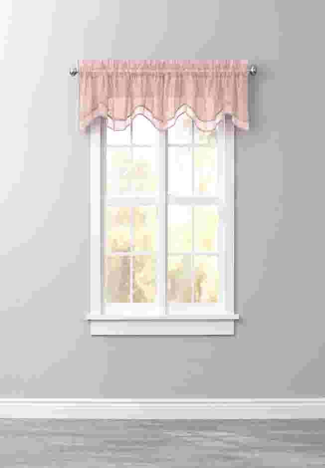 BH Studio Sheer Voile Layered Valance image number 0