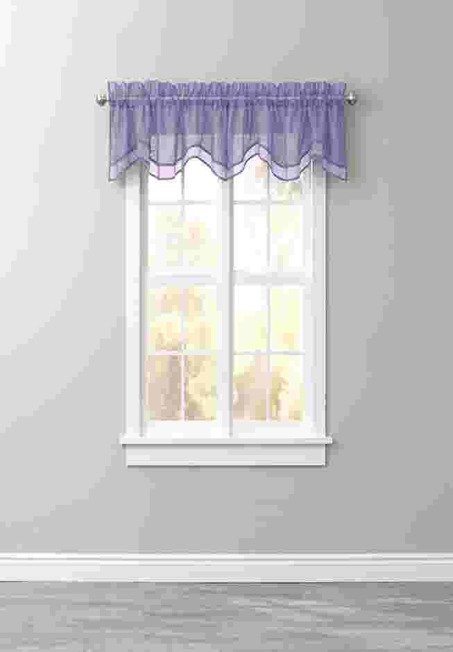 BH Studio Sheer Voile Layered Valance image number 0