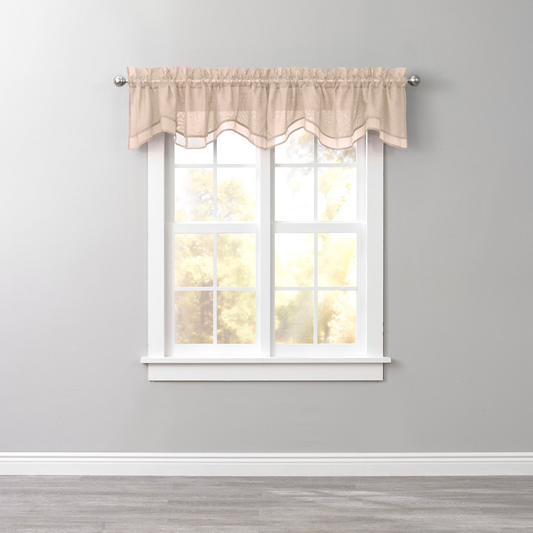 BH Studio Sheer Voile Layered Valance image number 0