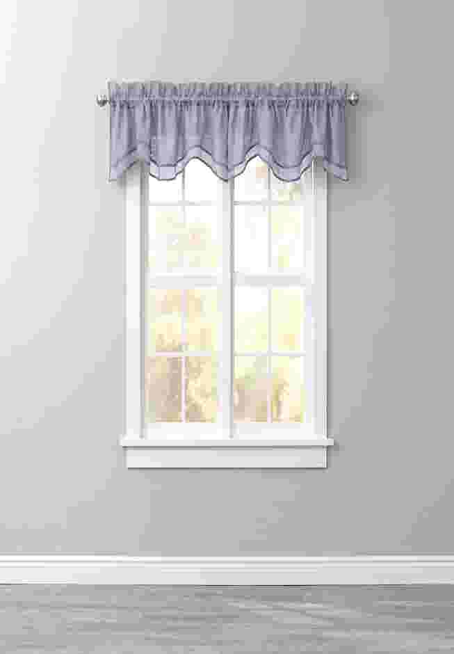 BH Studio Sheer Voile Layered Valance image number 0
