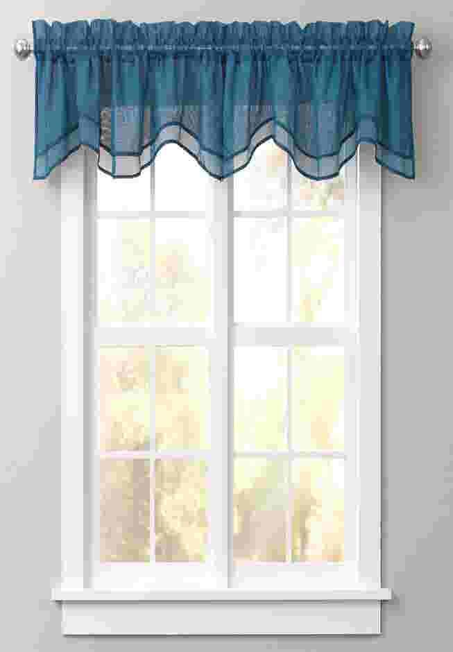 BH Studio Sheer Voile Layered Valance image number 0