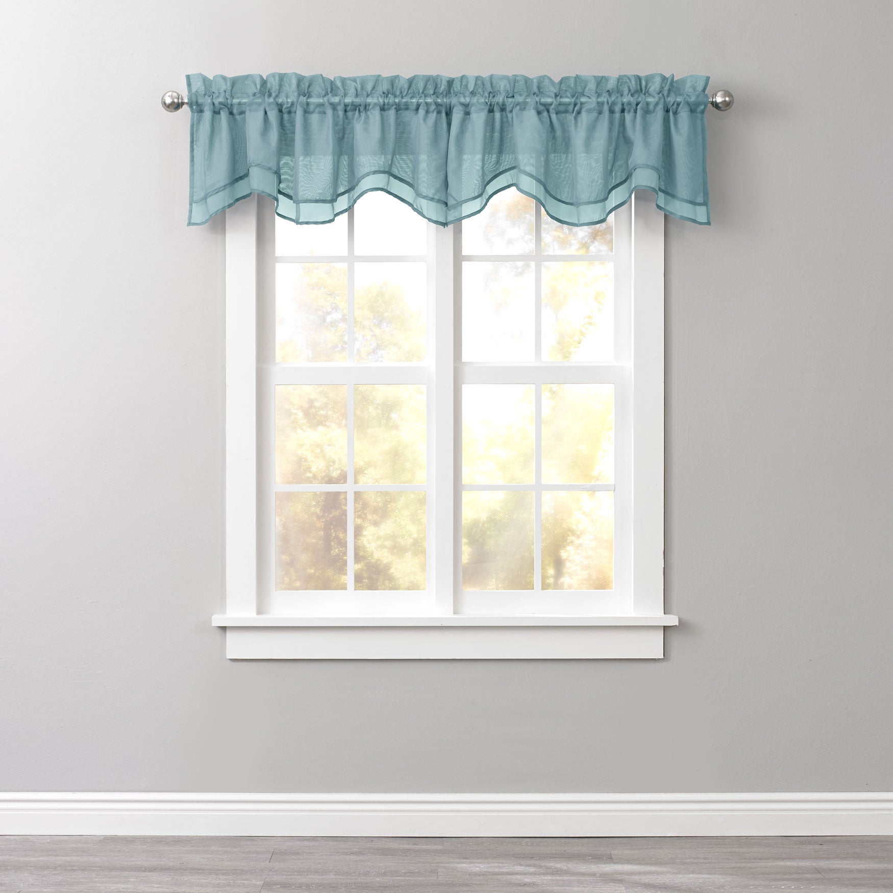 BH Studio Sheer Voile Layered Valance image number 0