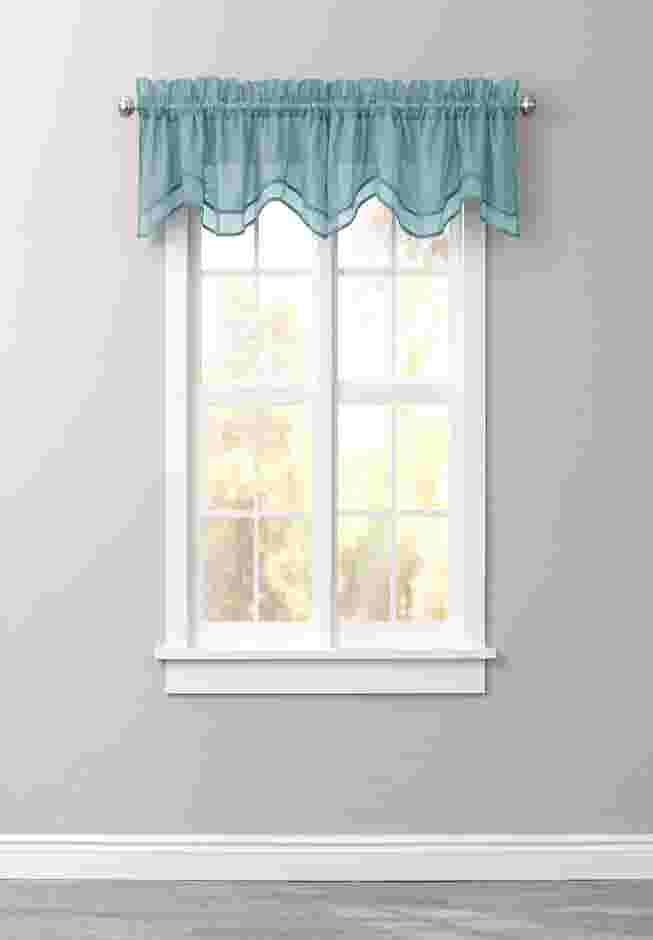 BH Studio Sheer Voile Layered Valance image number 0