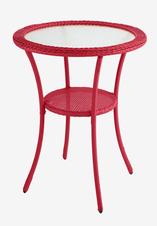 Roma All-Weather Resin Wicker Bistro Table image number 1