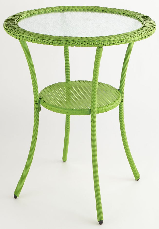 Roma All-Weather Resin Wicker Bistro Table image number 0