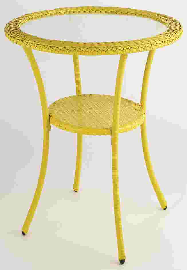 Roma All-Weather Resin Wicker Bistro Table image number 0