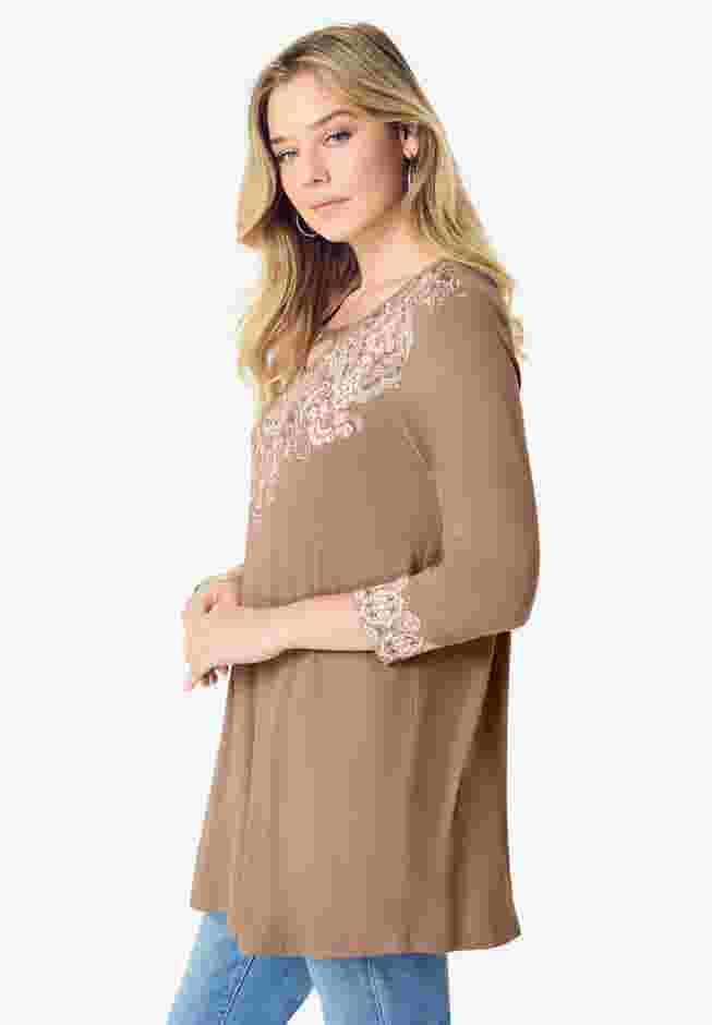 Criss Cross Ultra Drape Swing Tunic image number 2