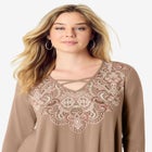 Criss Cross Ultra Drape Swing Tunic image number null