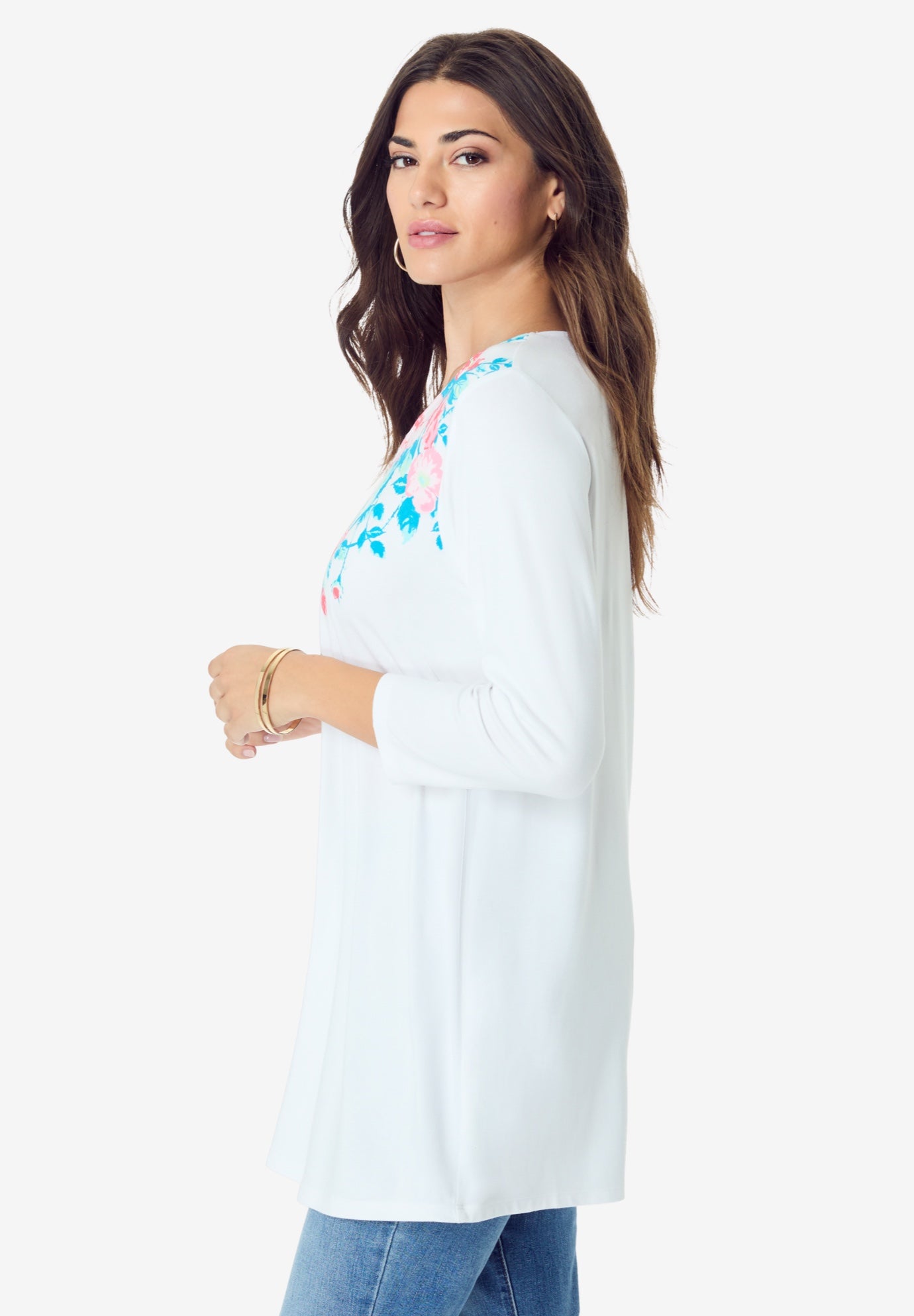 Criss Cross Ultra Drape Swing Tunic image number 2