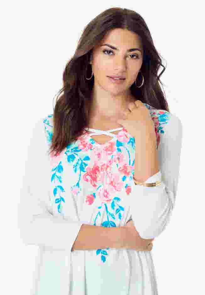 Criss Cross Ultra Drape Swing Tunic image number 3