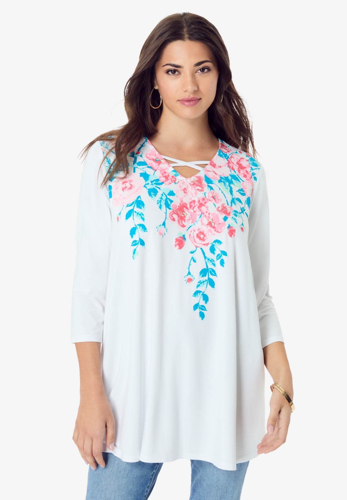 Criss Cross Ultra Drape Swing Tunic image number 0