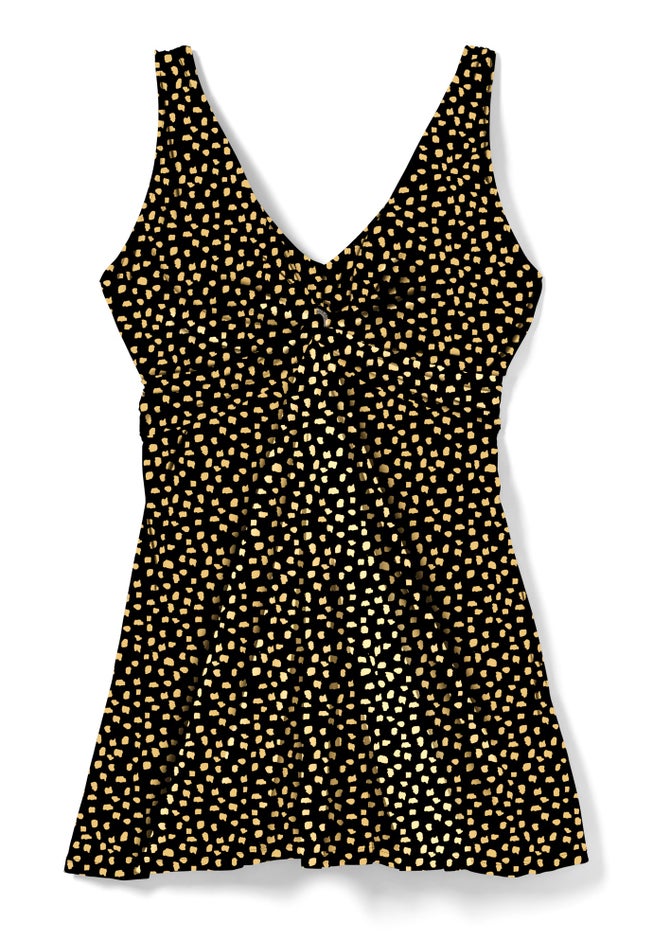 Twist-Front Swim Dress image number 3