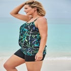 Lightweight Blouson Tankini Top image number null