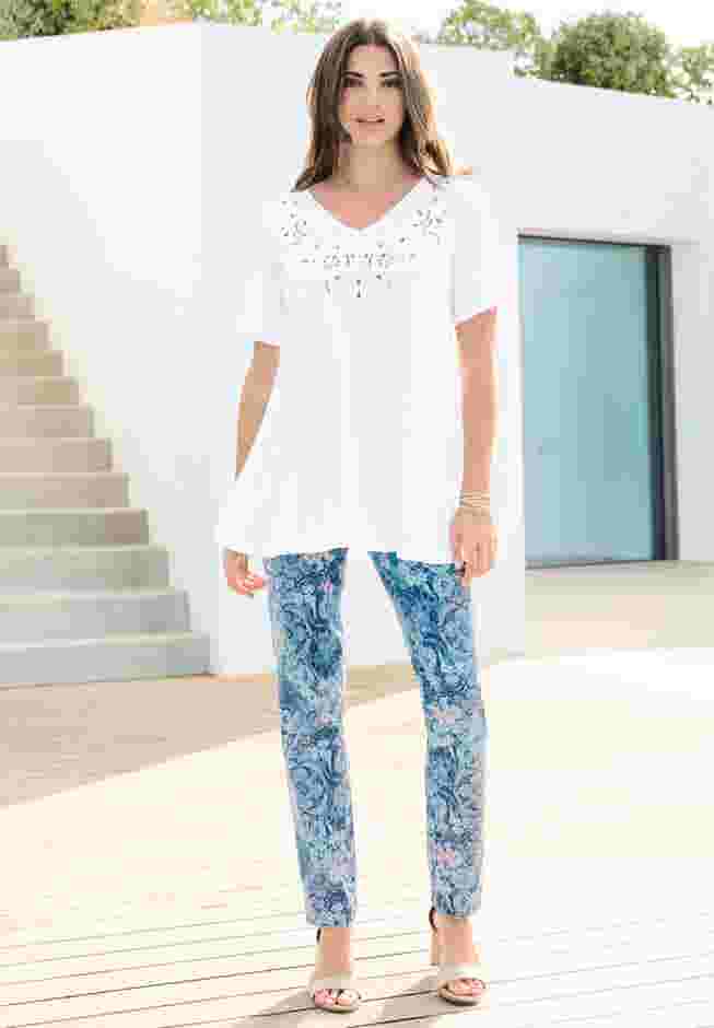 Eyelet Swing Tee image number 1