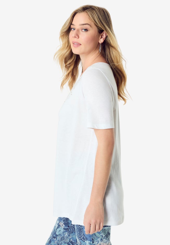 Eyelet Swing Tee image number 2