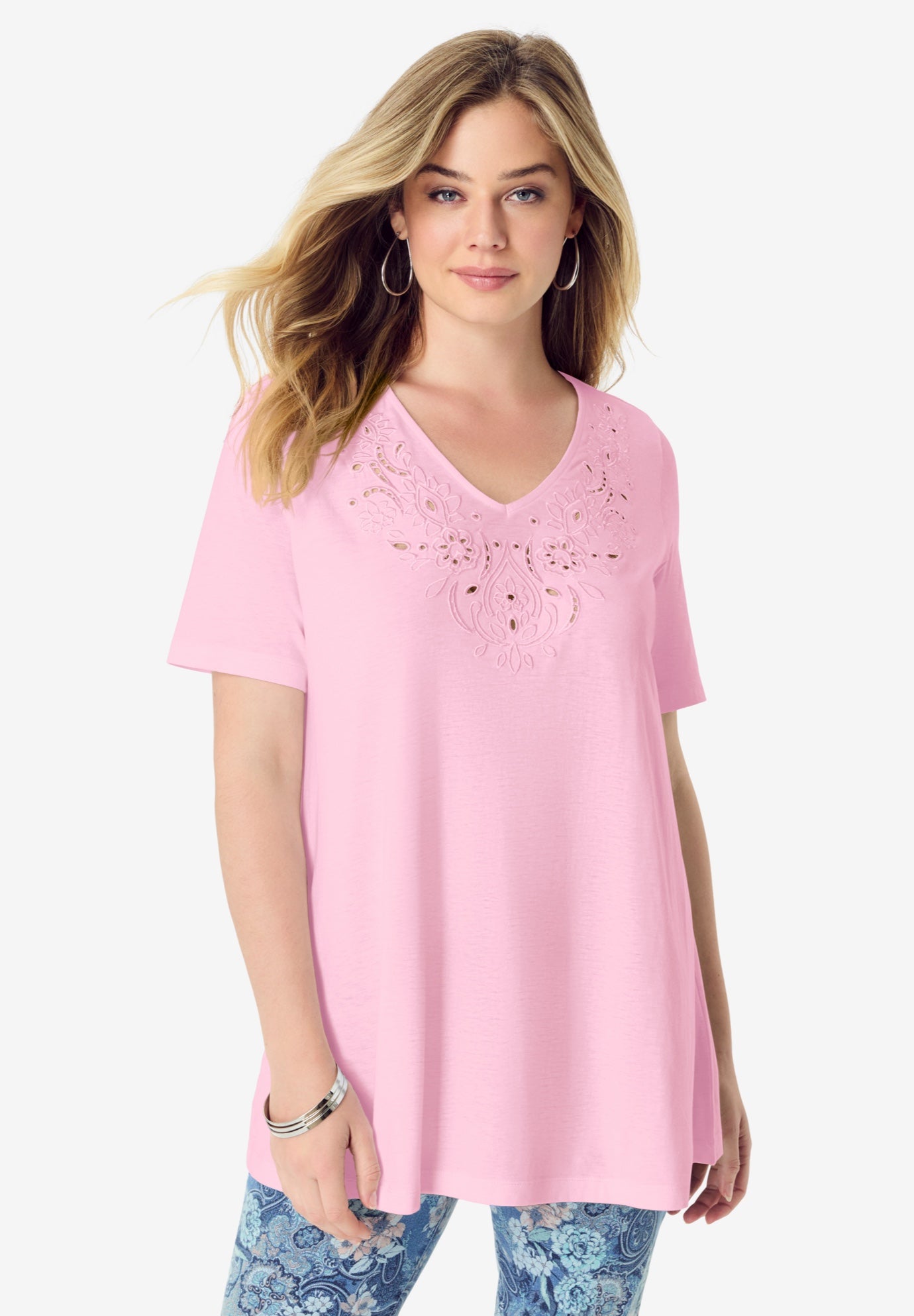 Eyelet Swing Tee image number 0