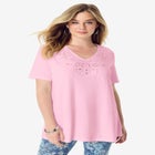Eyelet Swing Tee image number null