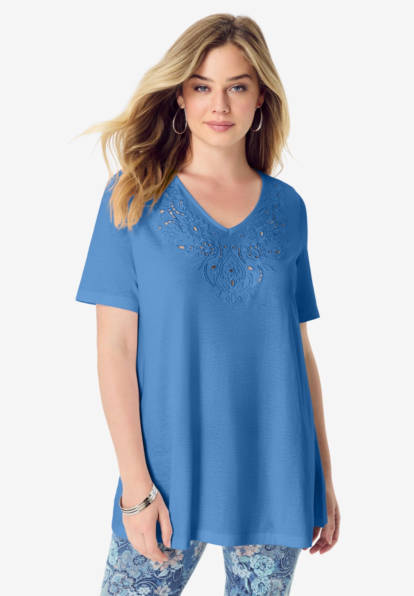 Eyelet Swing Tee image number 0