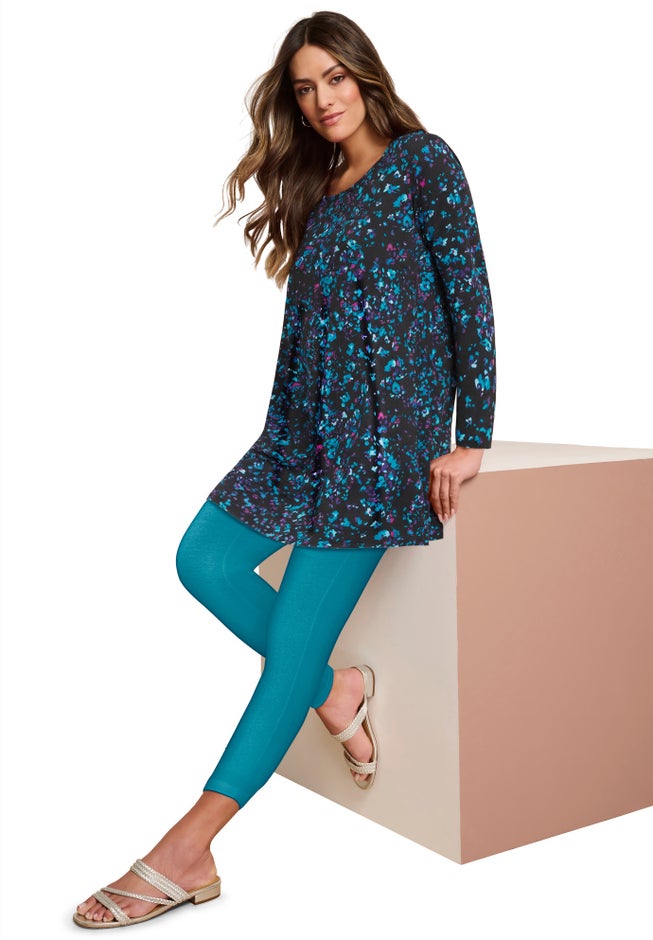 Ultimate Long Sleeve Crewneck Swing Tunic image number 1