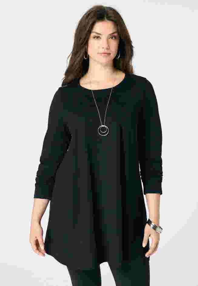 Ultimate Long Sleeve Crew Neck Tunic image number 0