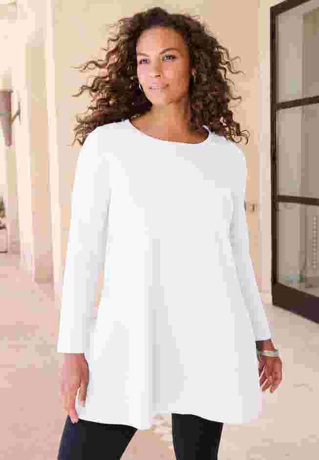 Ultimate Long Sleeve Crew Neck Tunic image number 0