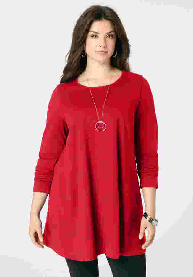 Ultimate Long Sleeve Crew Neck Tunic image number 0