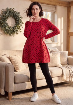 Ultimate Long Sleeve Crewneck Swing Tunic