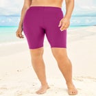 High-Waist Full-Coverage Swim Bike Short image number null