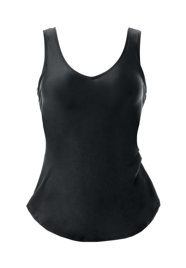 Sarong V-Neck Tummy Control One-Piece Swimsuit image number 2