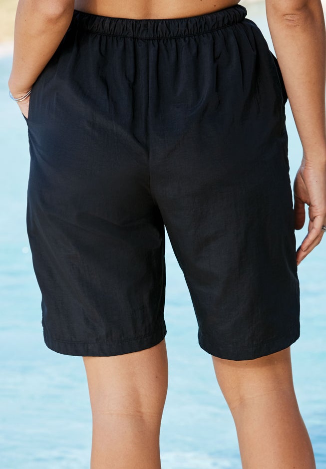 Taslon® Cover Up Board Shorts with Built-In Brief image number 1